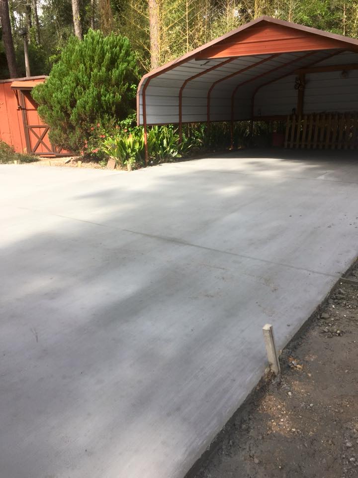 concrete finisher driveway carport additon covington La Laross and Son Construction